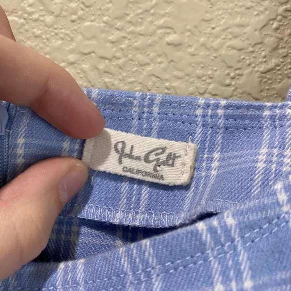 BRANDY MELVILLE John Galt Blue Plaid Colleen Mini Dress - Picture 7 of 9